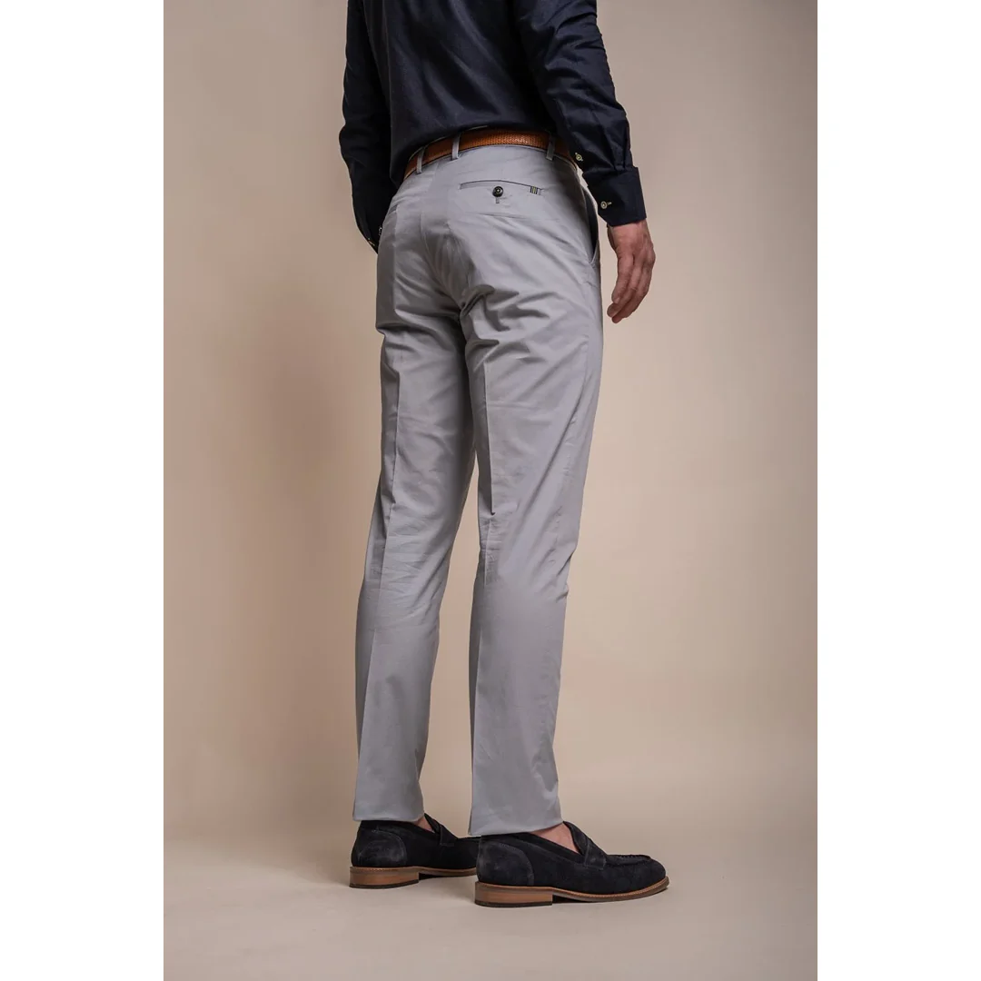Mario – Men’s Summer Light Blue Trousers - Image 3