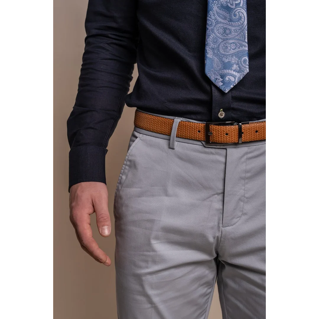 Mario – Men’s Summer Light Blue Trousers - Image 5