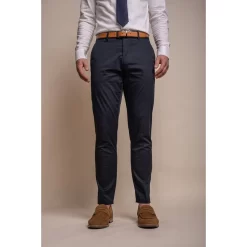 Mario – Men’s Classic Summer Navy Trousers