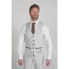 Mark – Men’s Beige Check Waistcoat