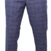 Matteo – Men’s Blue Check Trousers