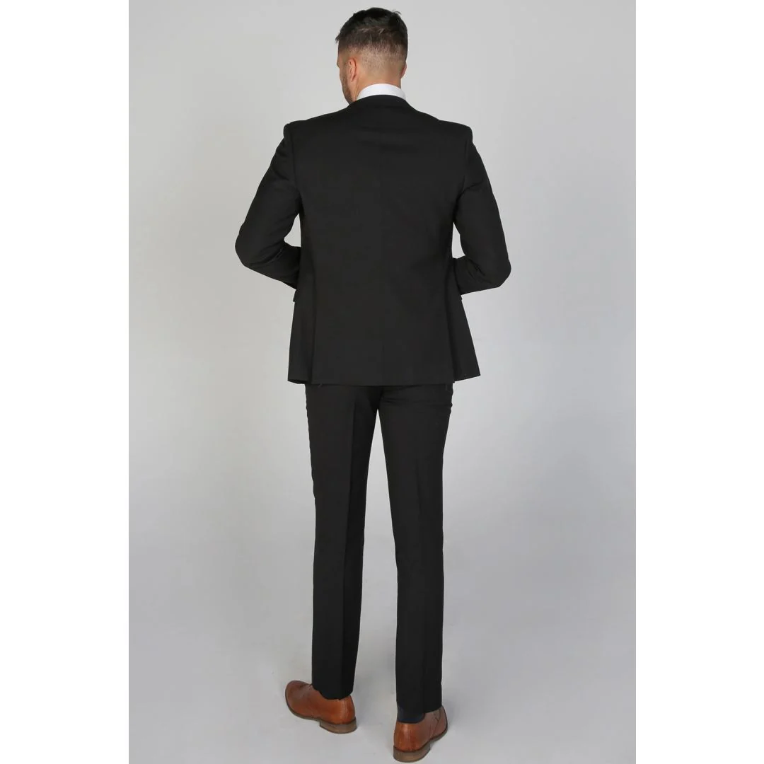 Mayfair- Men’s Plain Black Trouser - Image 2