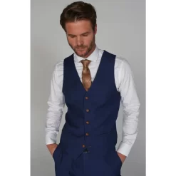 Mayfair- Men’s Plain Blue Waistcoat