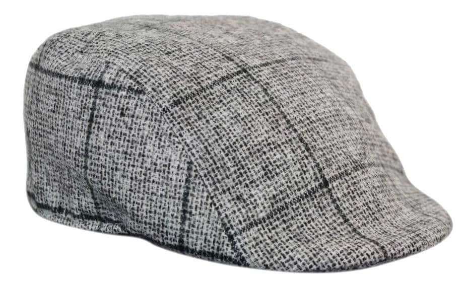 Marc Darcy Kristian Mens Tweed Vintage Retro Grandad Flat Caps Hats Peaky Blinders Check Classic