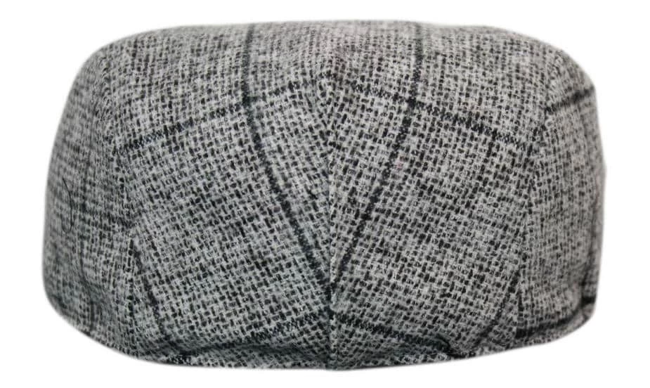 Marc Darcy Kristian Mens Tweed Vintage Retro Grandad Flat Caps Hats Peaky Blinders Check Classic - Image 3