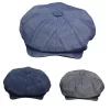 Men’s 8 Panel Peaky BlindersTweed Flat Cap – Cavani Connall