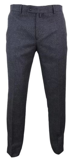 Men’s Black Tweed Vintage Trousers – STZ14