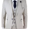 Mens Cream 3 Piece Wedding Suit – Cavani Caridi
