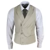 Mens Double Breasted Waistcoat With Chain – Cavani Lennox