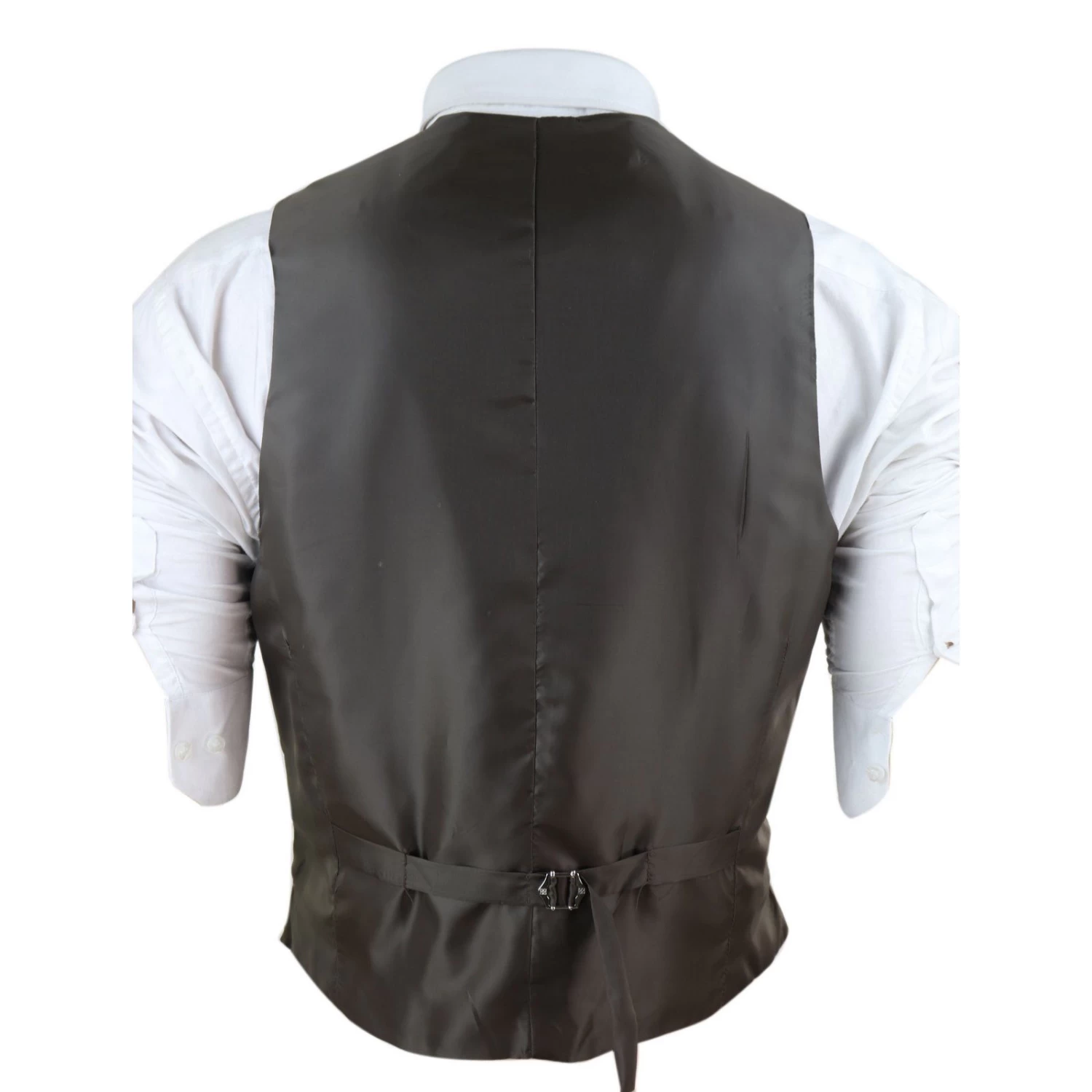 Mens Double Breasted Waistcoat With Chain β Cavani Lennox - Image 2