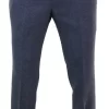 Mens Herringbone Tweed Trousers – Cavani Martez – Navy