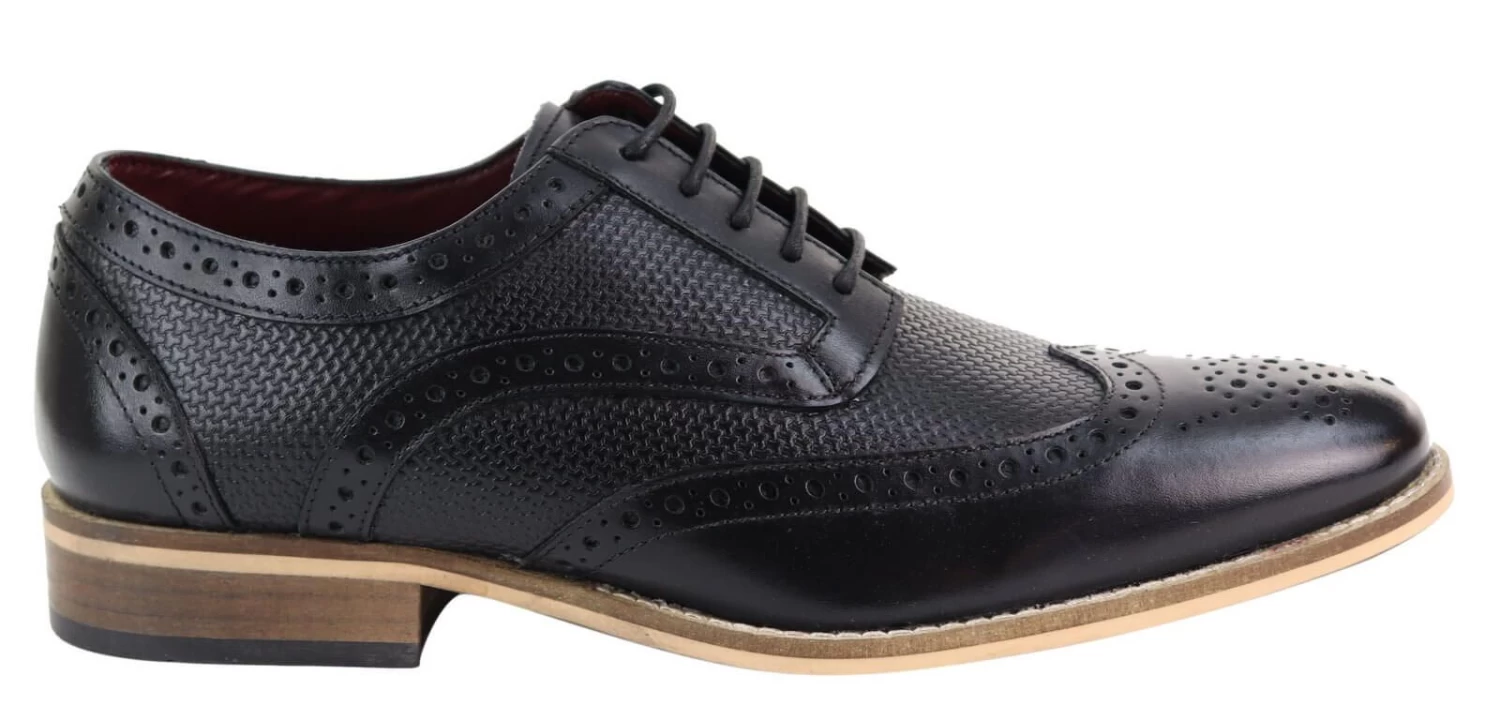 Mens Oxford Shoes With Modern Pattern - Image 4