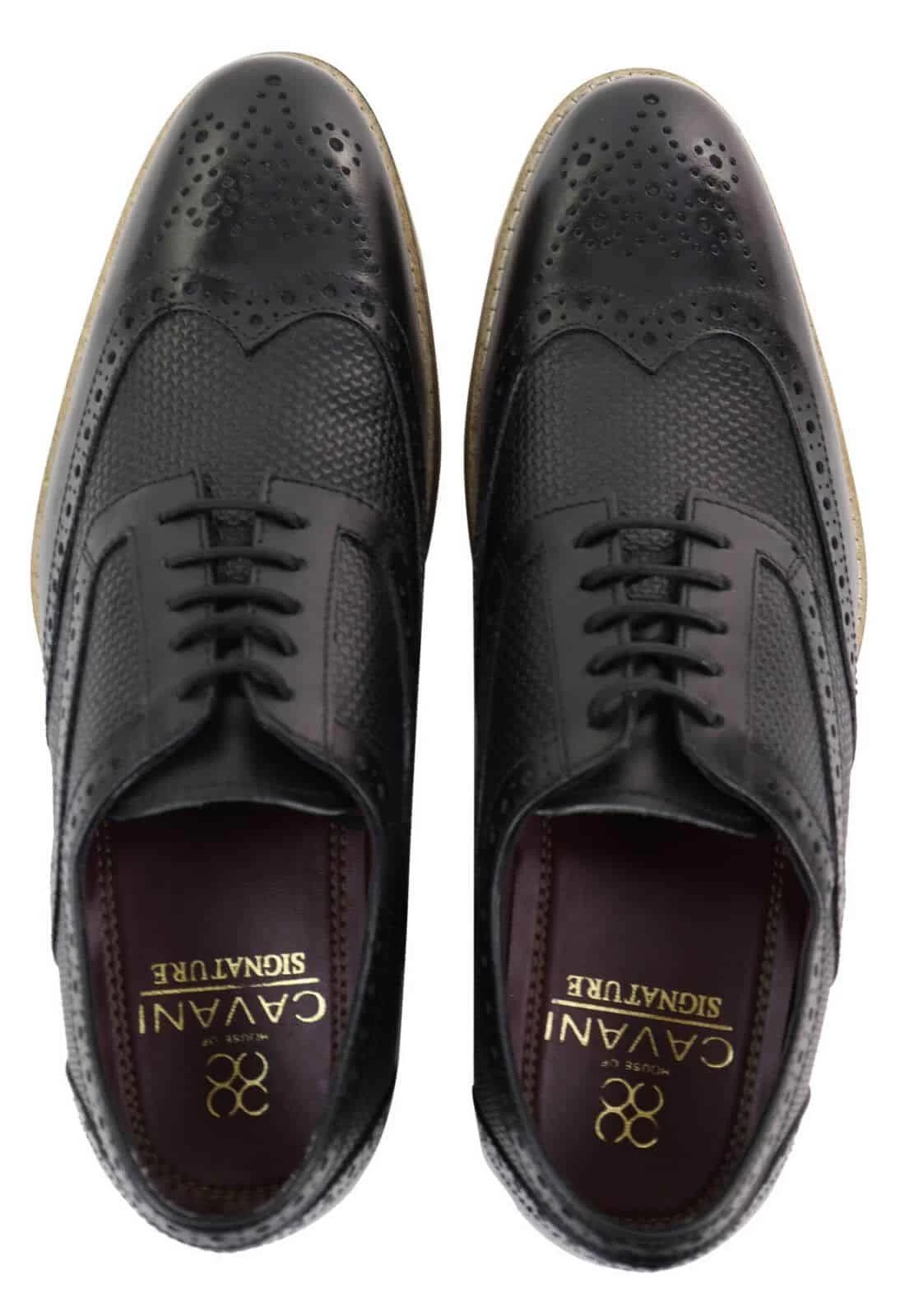 Mens Oxford Shoes With Modern Pattern - Image 6