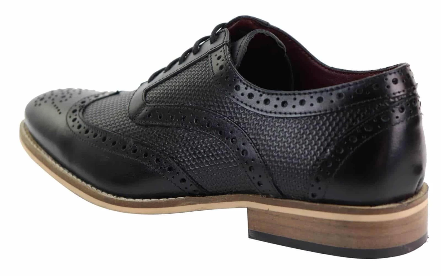 Mens Oxford Shoes With Modern Pattern - Image 5