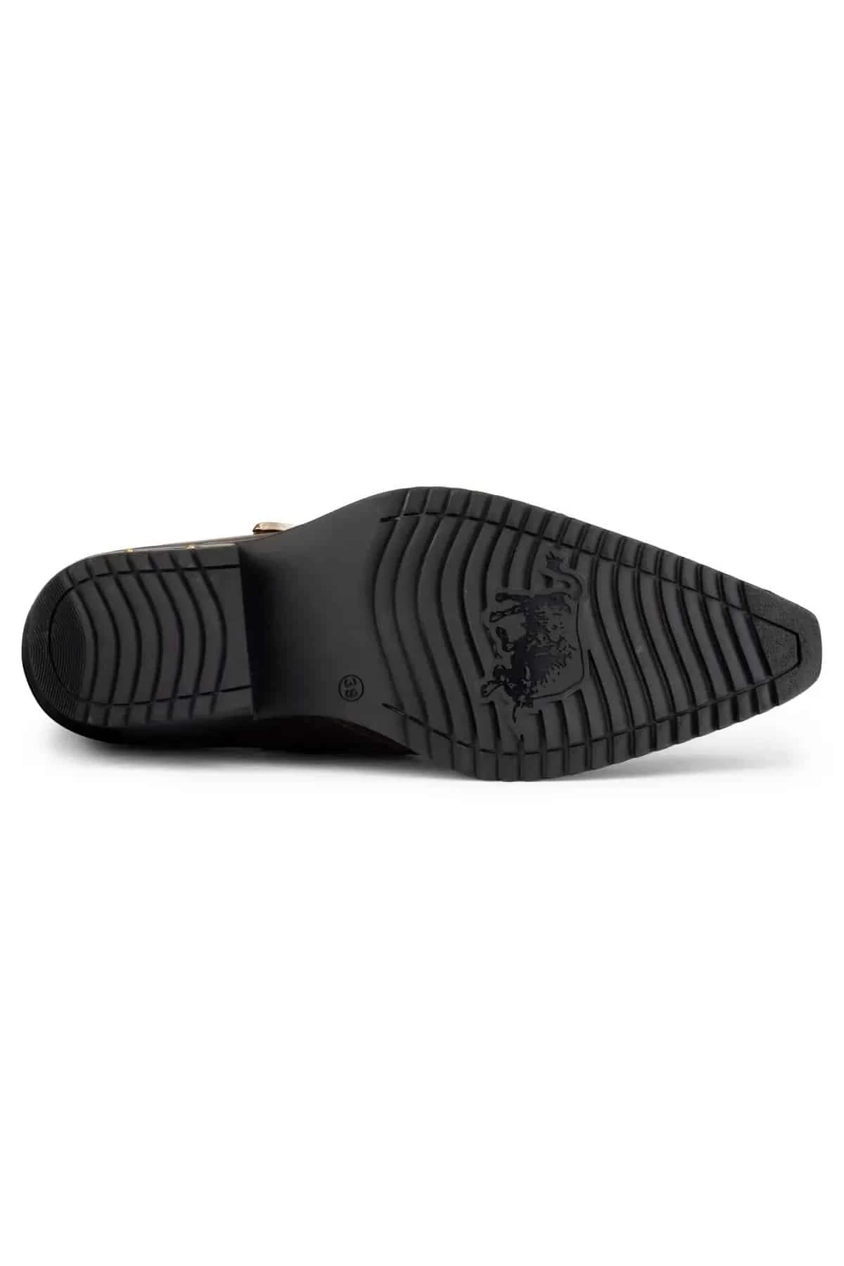 Mens Real Leather Riding Shoes With Buckle - Image 4