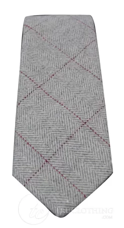 Mens Tweed Herringbone Textured Marc Darcy Ties Classic Vintage Retro Deon