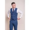 Miami – Men’s Blue Wedding Waistcoat