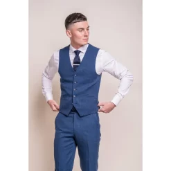 Miami – Men’s Blue Wedding Waistcoat