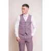 Miami – Men’s Pink Slim Fit Summer Waistcoat