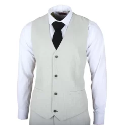 Miller – Men’s Grey Checked Tailored Fit Waistcoat