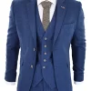 Cavani Orson – Blue Twill 3 Piece Suit
