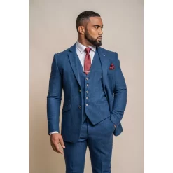 Orson – Men’s Blue Tweed Classic Blazer
