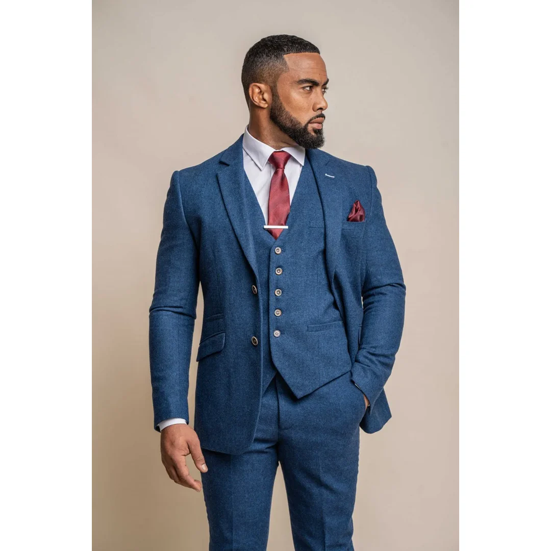 Orson – Men’s Blue Tweed Classic Blazer