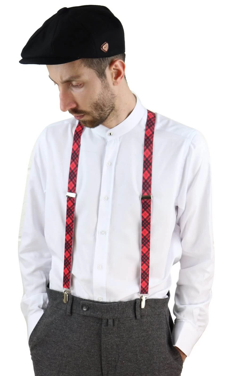 Mens Stripe Classic Trouser Suspenders - Image 10