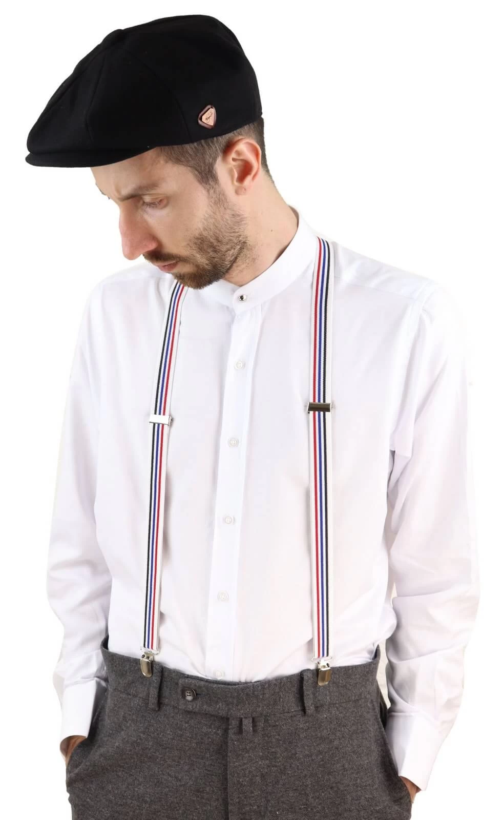 Mens Stripe Classic Trouser Suspenders - Image 14