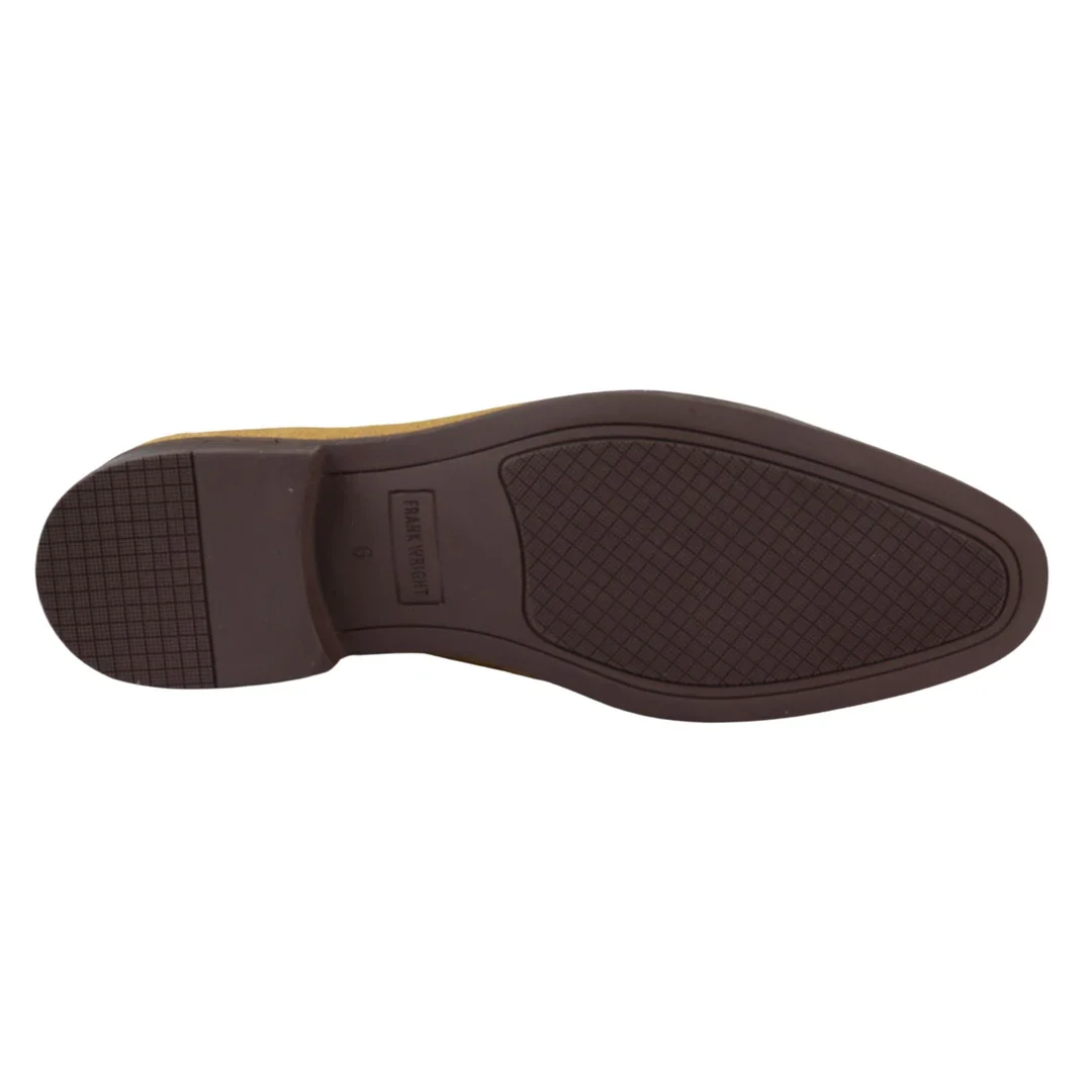 Mens Slip On Loafer Shoes Tan Tassel Real Suede Smart Casual Dress Driving Classic - Image 6