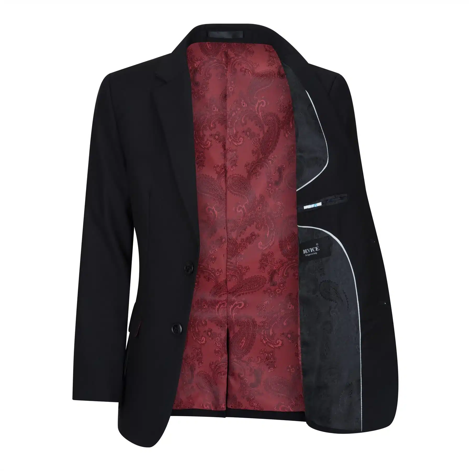 Boys 3 Piece Black Tailored Fit Complete Suit Classic Wedding Mourning Funeral - Image 4