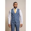 Phantom – Men’s Blue Check Waistcoat