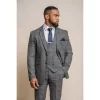 Power – Men’s Grey Check Slim Fit Blazer