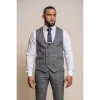 Power – Men’s Grey Check Slim Fit Waistcoat