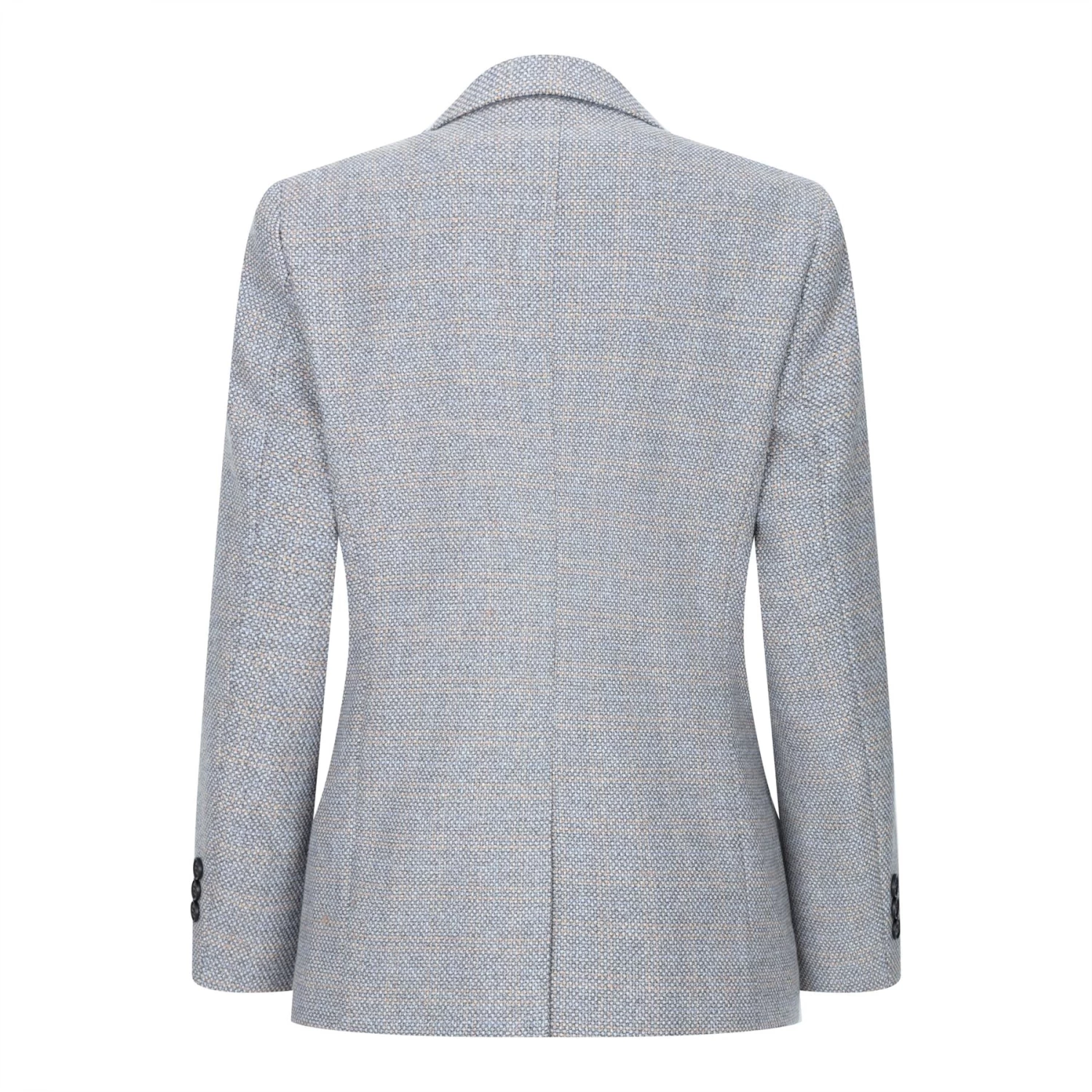 Boys 3 Piece Suit Cream Beige Tweed Check Vintage Retro Tailored Fit 1920s - Image 7