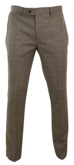 Ralph – Men’s Tweed Brown Trousers
