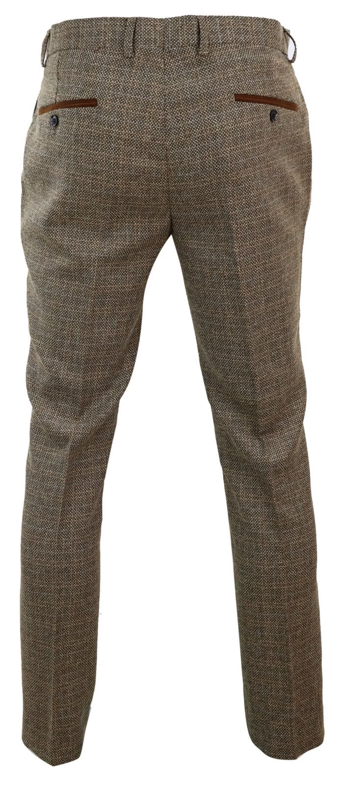 Ralph – Men’s Tweed Brown Trousers - Image 3