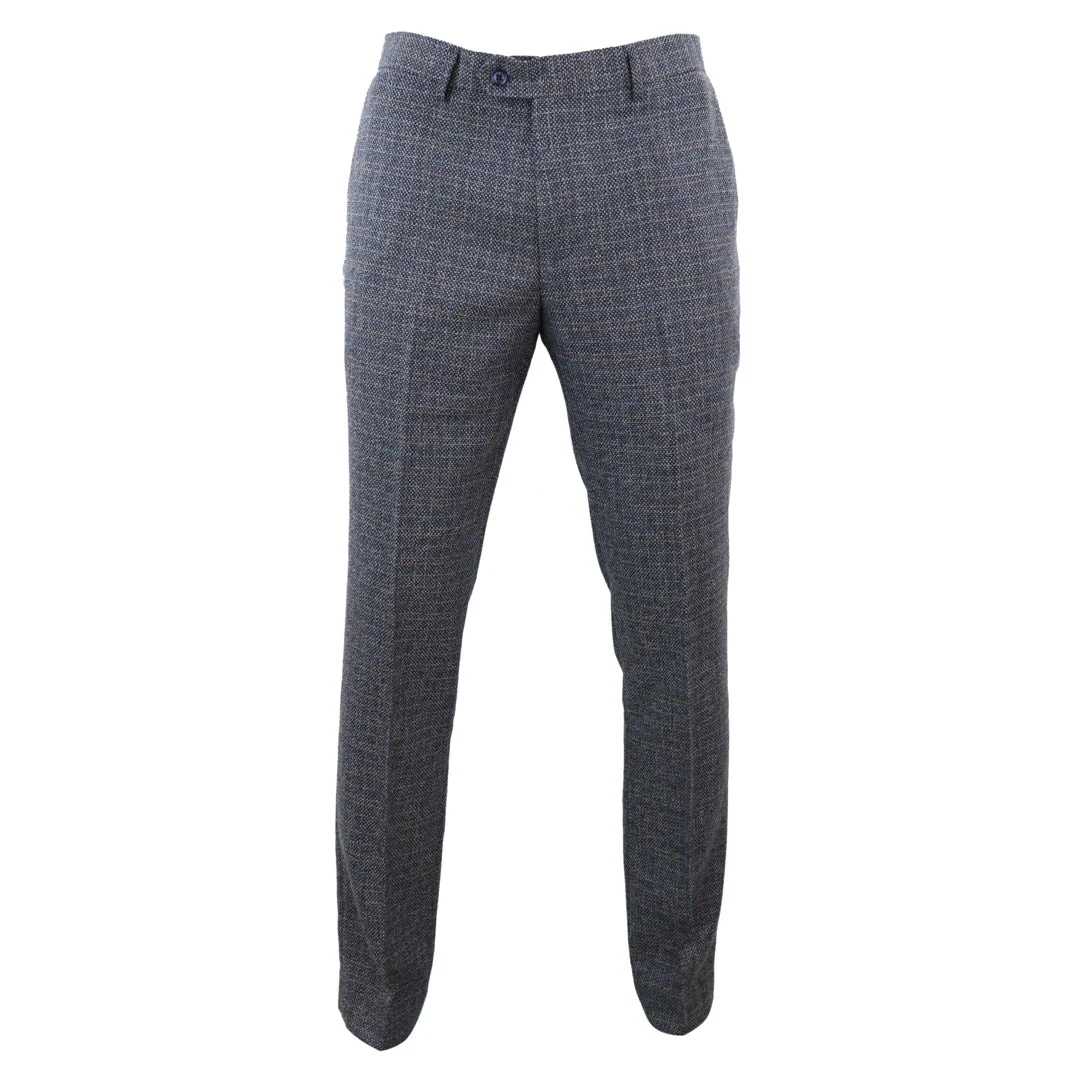 Ralph – Men’s Navy Tweed Trousers