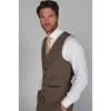 Ralph – Men’s Tweed Brown Waistcoat