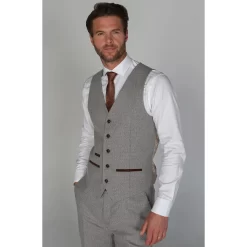 Ralph – Men’s Cream Tweed Waistcoat