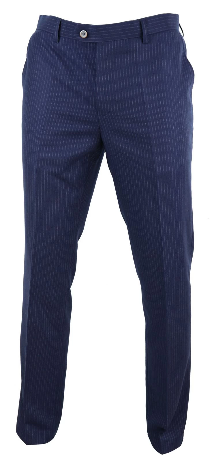Mens Navy-Blue Pinstripe Trousers β Cavani Rosselli - Image 2