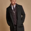 Sanford – Men’s Forest Green Wool Blend Overcoat