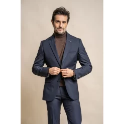 Seeba – Men’s Classic Navy Blue Blazer