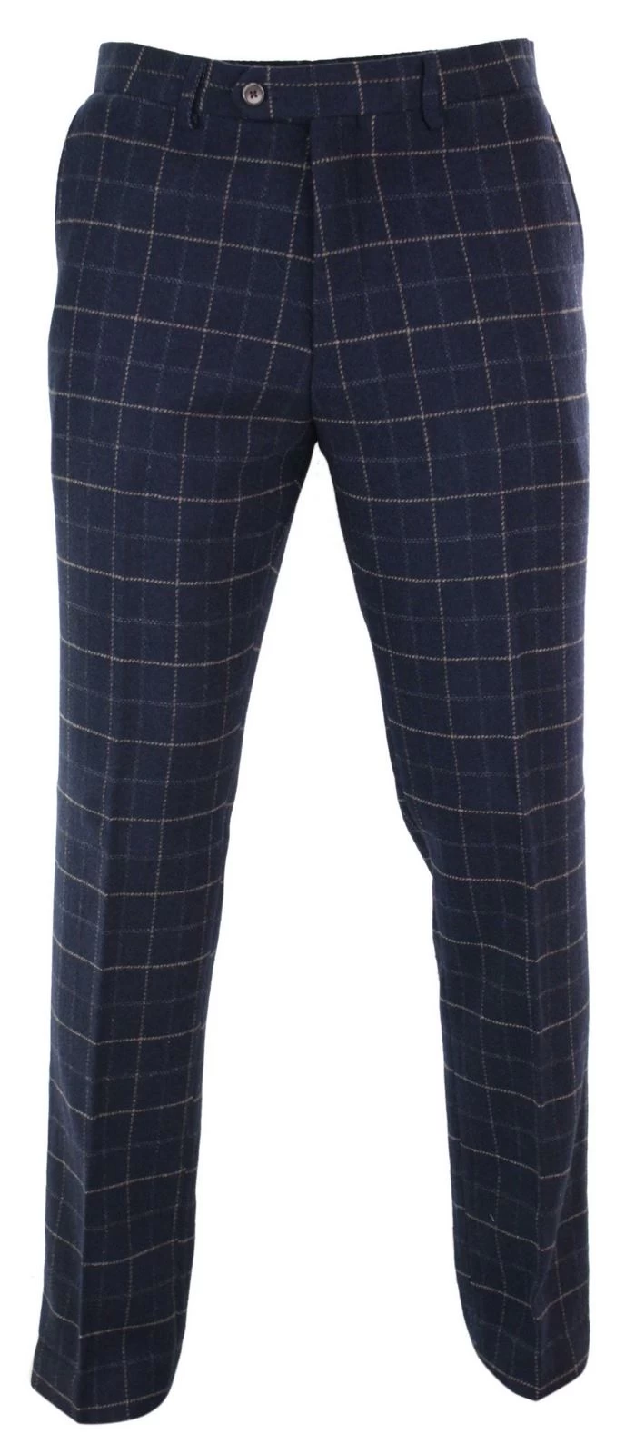 Cavani Shelby β Mens Classic Tweed Check Vintage Peaky Blinders Trousers