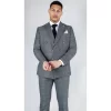 STZ90 – Men’s Grey Double Breasted 2 Piece Suit