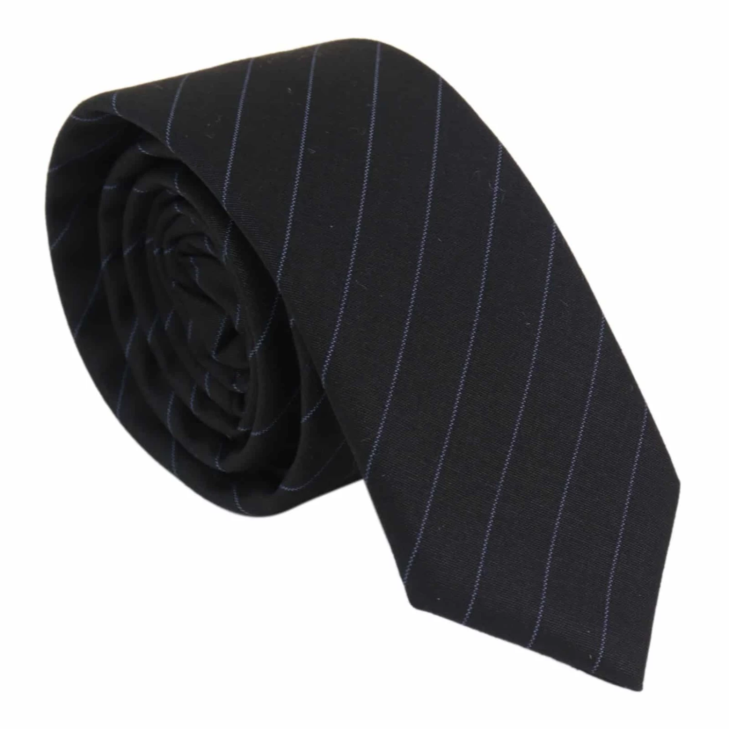 Mens Tie And Hankie Set β Black Stripe STZ42, One Size