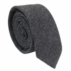 Mens Tie And Hankie Set – Grey Tweed STZ23, One Size