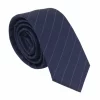 Mens Tie And Hankie Set – Navy Stripe STZ41, One Size