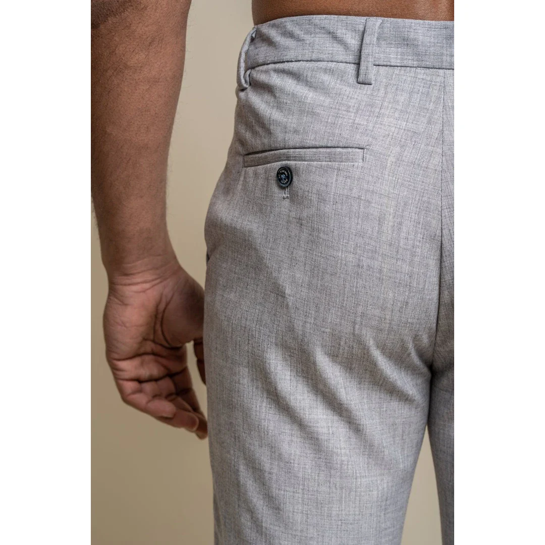 Tokyo – Men’s Grey Trousers - Image 2