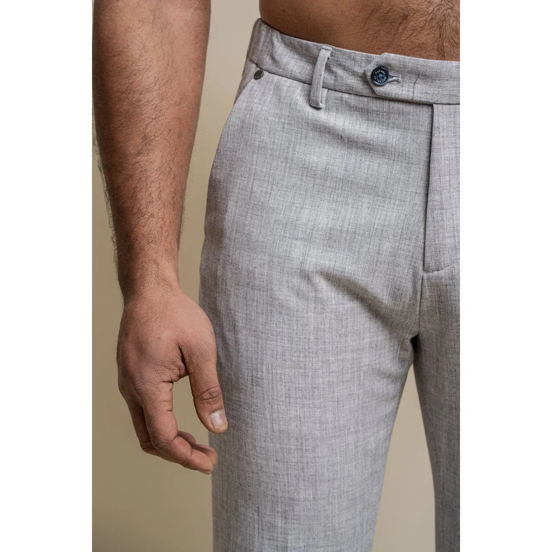 Tokyo – Men’s Grey Trousers - Image 3